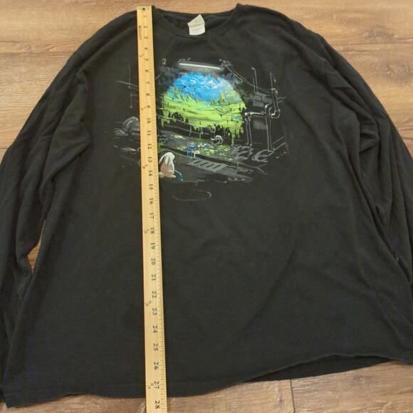 Bunny Sci Fi Space XXL Long Sleeve Shirt Fallout Tech Nature Skate Surf Ski - Picture 4 of 8